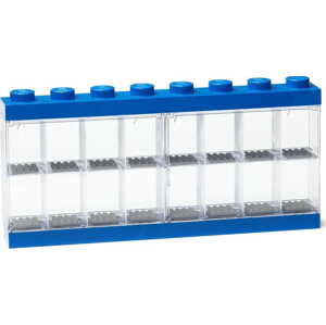 LEGO sběratelská skříňka na 16 minifigurek - modrá