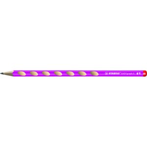 Tenká ergonomická grafitová tužka pro praváky - STABILO EASYgraph S růžová - 1 ks - Stupeň tvrdosti