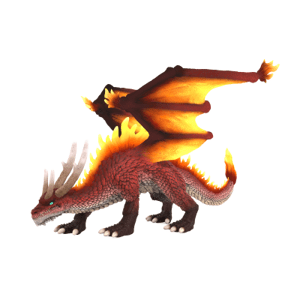 Mýtický drak - Ohnivý
