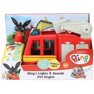 BING - Bingův hasičský  vůz - svítí a vydává zvuky
