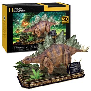 CubicFun - Puzzle 3D Stegosaurus 62 dílků