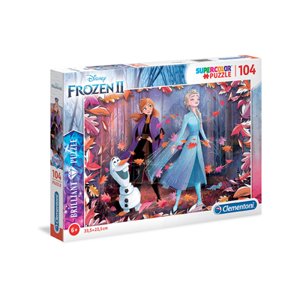 Clementoni - Puzzle Briliant 104 Frozen 2