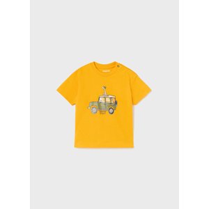 Tričko s krátkým rukávem JEEP oranžové BABY Mayoral velikost: 74 (9 měsíců)