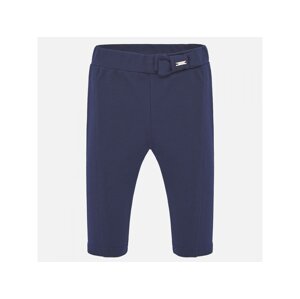 Kalhoty odlehčené s mašličkou tmavě modré BABY Mayoral velikost: 74 (9 měsíců)