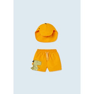 Set čepice a plavek DINO oranžový BABY Mayoral velikost: 80 (12 měsíců)