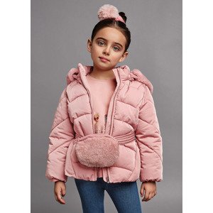 Zimní bunda s kožešinovou ledvinkou světle růžová MINI Mayoral velikost: 110