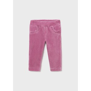 Kalhoty velurové s mašličkami fialové BABY Mayoral velikost: 74 (9 měsíců)