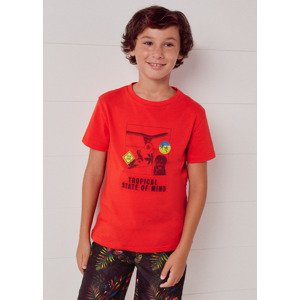 Tričko s krátkým rukávem TROPICAL červené JUNIOR Mayoral velikost: 160 (14 let)