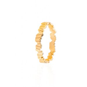 Prsten nepravidelně poskládaný zlatý Franco bene