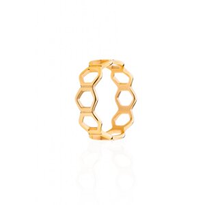 Prsten šestiúhelníkový zlatý Franco bene