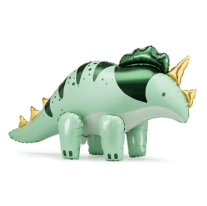 PartyDeco Balónek fóliový Triceratops zelený Party Deco