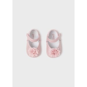 Balerínky kojenecké s květinou světle růžové NEWBORN Mayoral velikost: 15 (0-2 měsíce)