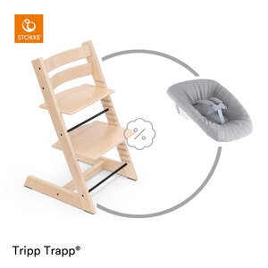 Stokke Židlička Tripp Trapp® - Natural + novorozenecký set