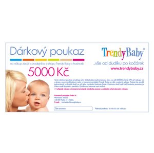 TRENDY BABY Dárkový poukaz 5000 Kč
