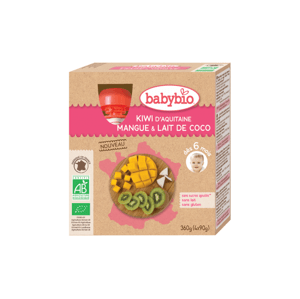 BabyBio kapsička kiwi mango kokos 4x90g