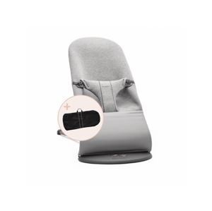 Baby Björn Lehátko BLISS Light grey 3D Jersey a transportní taška