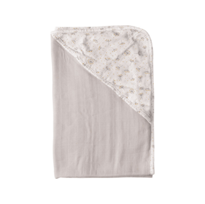 Bebe-Jou Mušelínový ručník s kapucí bambus Bébé-Jou Fabulous Wish Grey