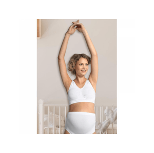 Carriwell Těhotenská bezešvá podprsenka BÍLÁ, velikost S