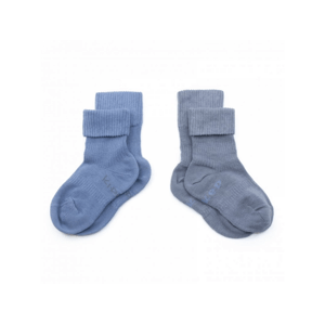 KipKep ponožky Stay-on-Socks 12-18m 2páry Denim Blue