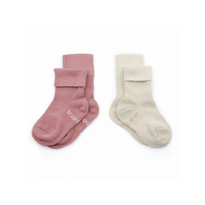 KipKep ponožky Stay-on-Socks 12-18m 2páry Dusty Clay