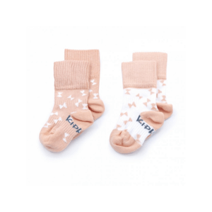 KipKep ponožky Stay-on-Socks 0-6m 2páry Party Pink