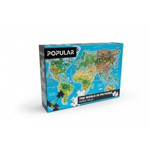 Puzzle - Mapa světa, 160 ks – AN
