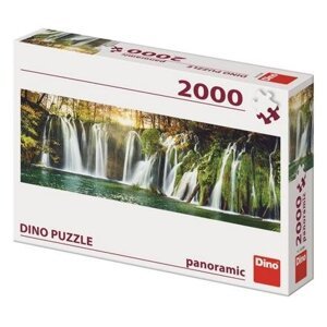 DINO Panoramic puzzle 2000 dílků PLITVICKÉ VODOPÁDY