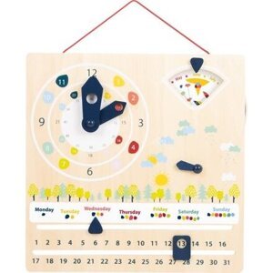 Small Foot Didaktický kalendář s hodinami