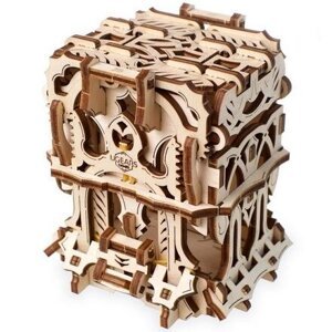 Ugears 3D dřevěné mechanické puzzle Schránka na karty