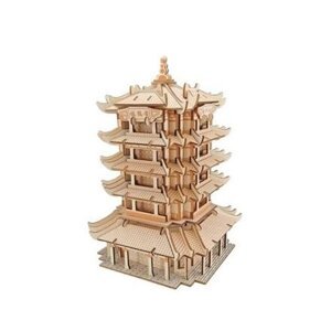 Woodcraft Dřevěné 3D puzzle Yellow Crane Tower