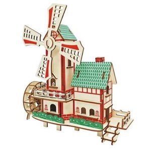 Woodcraft Dřevěné 3D puzzle Větrný mlýn
