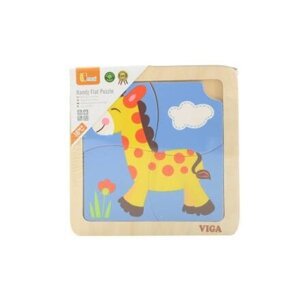 Viga Dřevěné puzzle - žirafa