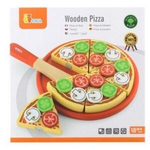 Viga Dřevěná pizza - krájení