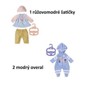 Baby Annabell Little Baby oblečení na ven, 2 druhy, 36 cm varianta 2 modrý overal