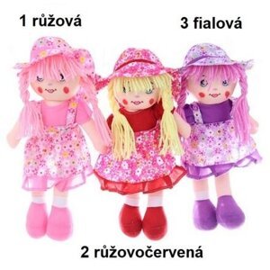 Hadrová panenka zpívající česky varianta 1 růžová