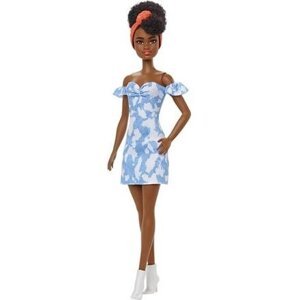 Barbie Modelka - džínové šaty