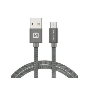Kabel SWISSTEN USB/Micro USB 1,2M šedý