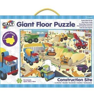 Velké podlahové puzzle – na staveništi