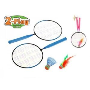 Badmintonové rakety 2ks + košíček + míček