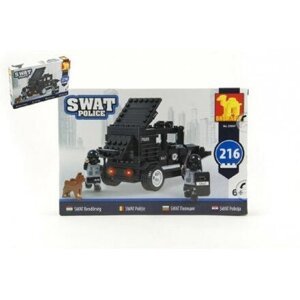 Stavebnice Dromader SWAT Policie Auto 216 dílků