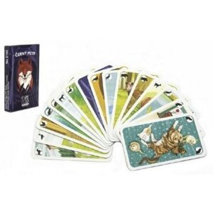 Černý Petr zvířátka společenská hra karty v papírové krabičce 6,5x10,5x1cm