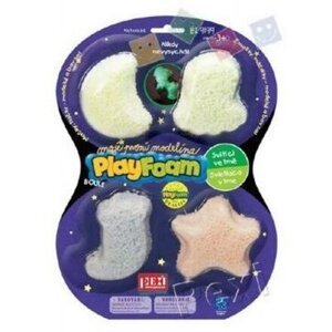 PlayFoam Modelína/Plastelína kuličková svítící ve tmě