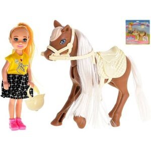 Panenka 13cm s koněm