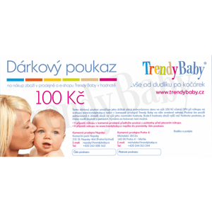 TRENDY BABY Dárkový poukaz 100 Kč