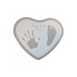 Happy Hands Happy Hands 2D Heart Silver/White