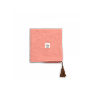 Funnybaby Mušelínová deka Coral Pink 80 x 80 cm