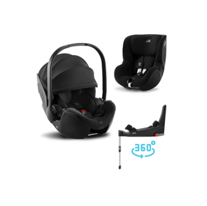 Britax Römer SET Autosedačka Baby-Safe 5Z2+Flex Base 5Z+Autosedačka Dualfix 3 i-Size, Space Black