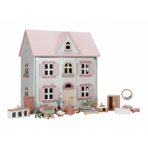 Little Dutch Domeček pro panenky dřevěný - vánoce dvoreček