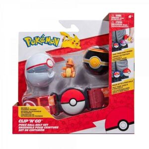 Pokémon Clip and Go set Charmander s páskem - Luxury ball + Premier ball