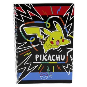 Spirálový sešit Pokémon Pikachu - velikost A4